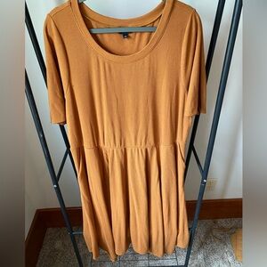 Yellow asymmetrical dress